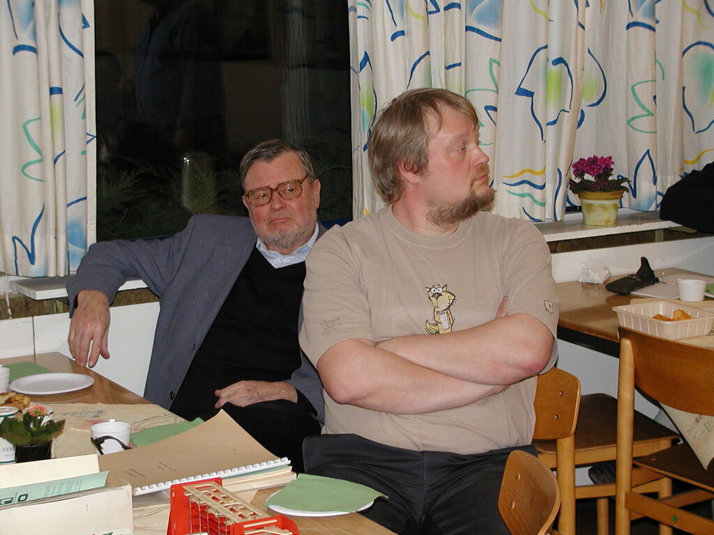 Far og søn: Jørgen og Mogens Kjær