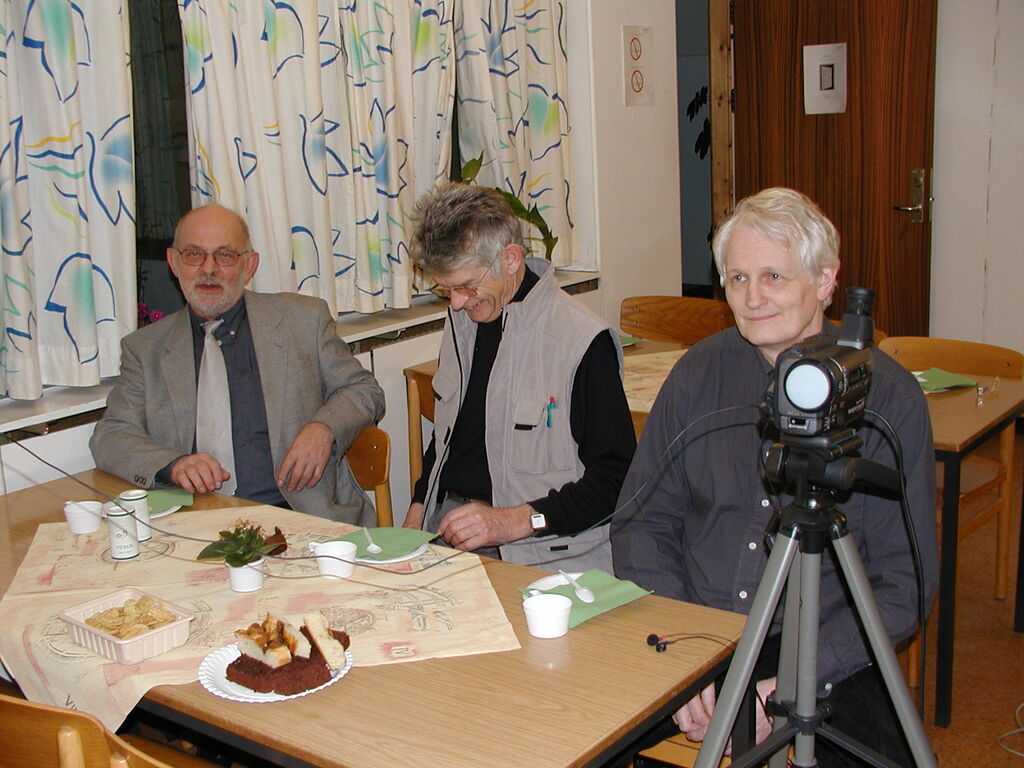Fra venstre: Mogens Schlamovitz, Hans Dinsen-Hansen og Ole B. Nielsen